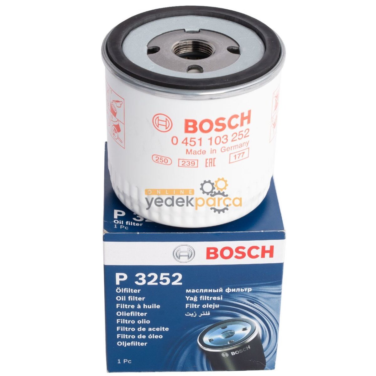 BOSCH 0451103252 | Ford Connect 2003-2008 1.8 TDCI 90 PS Yağ Filtresi