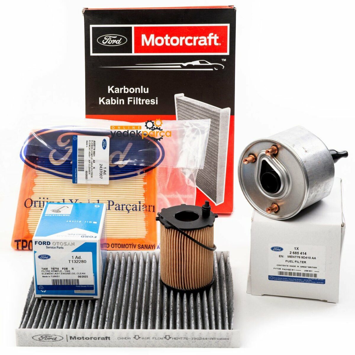 Ford Courier 2012-2019 1.5 TDCI Periyodik Bakım Seti Motorcraft Set Orijinal